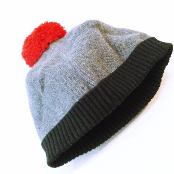 NWT 2016 Gymboree Knit Beanie Cap Unisex Boy 12-24mos Firetruck PomPom Cotton - Picture 7 of 13